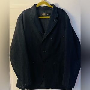 Ralph Lauren RRL jacket mens XXL blue Linen new with tags